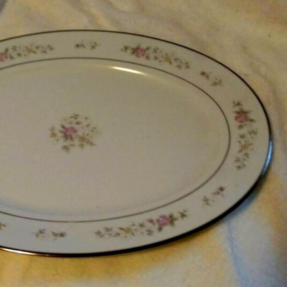 🔥Lenox Vtg. Platter Bouquet Collection Porcelain Imported Platter 14" X 10 - Picture 5 of 16